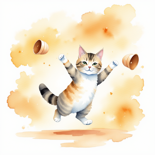 Luna dancing around bells