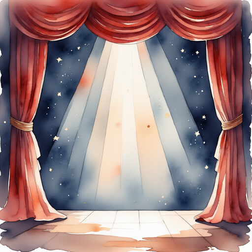 A theatre stage looking pristinely clean.