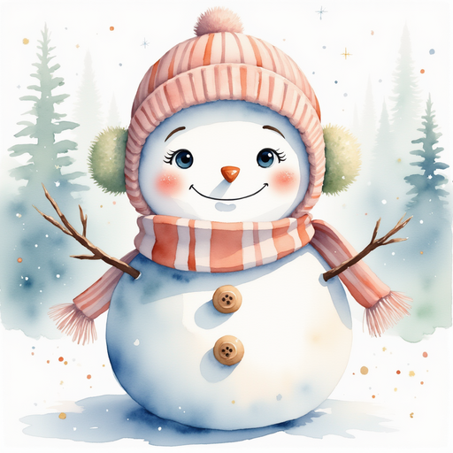 Frostyline Fable stands tall with a happy smile. In the background, snowy trees glitter in the morning light.