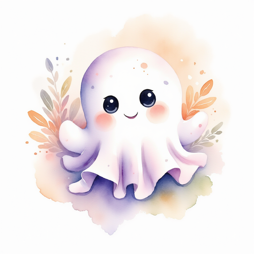 Glimmer Puff waving a small hand happily in the air. In the background, leaves glitter under a warm sun.