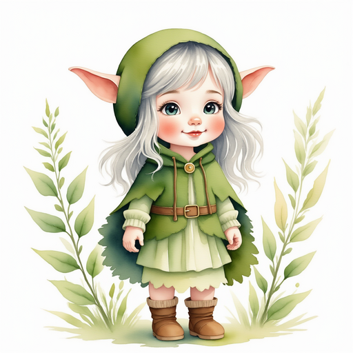 Flicker Sparkleaf smiles, gazing around hopefully. In the background, swaying vines.