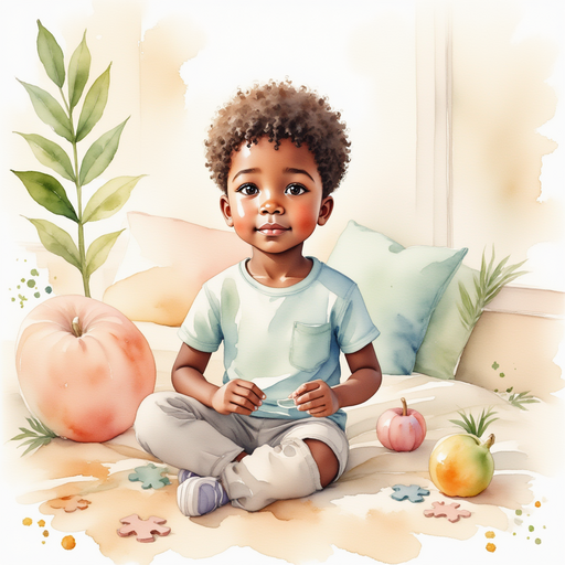 Michael sitting on his bed, slowly putting the puzzle pieces together.