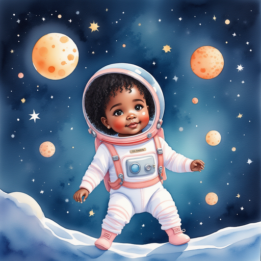 Ava navigating through a meteor shower.