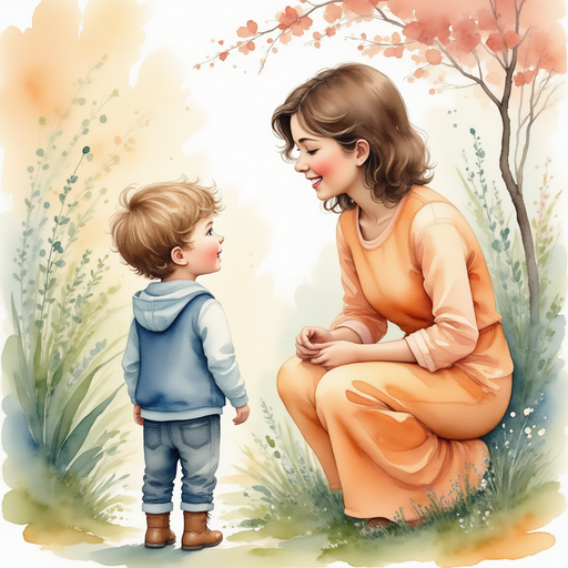 James's mother talking to him.