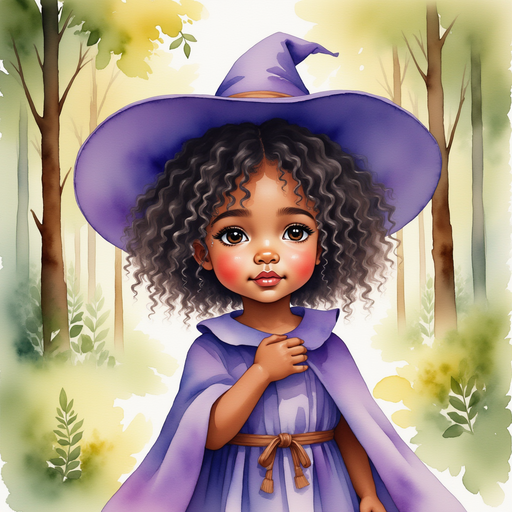 Willow Charms resting a hand on her chest while looking thoughtful. In the background, the forest canopy filters sunlight