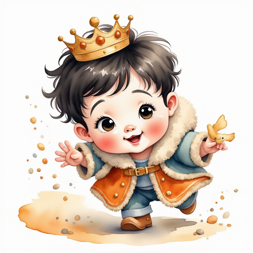 Depict King Doodle Bum nearly tripping, arms flailing to steady himself. In the background scattered pebbles littering the narrow trail