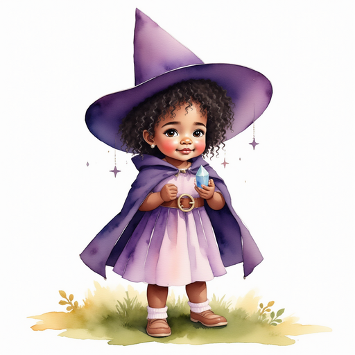 Willow Charms - who is black - holds a small glowing crystal. In the background, soft moss covers the ground.