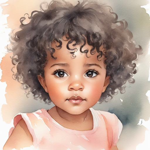 Aset short curly hair still face