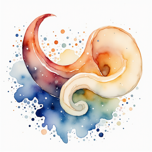 A gleaming horn with swirling designs glows softly
