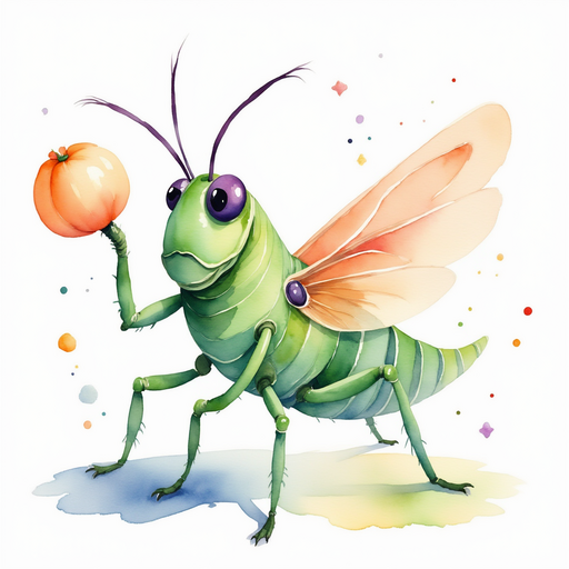 Show Buzzywhirl raising a gentle hand. In the background, pastel swirl designs