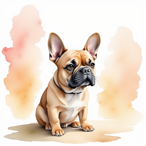 A caramel french bulldog talking to his owner about his worries.