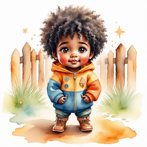 Zippy kneels to talk with a friendly expression. In the background, a wooden fence