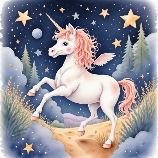 Sofia and the unicorn entering the labyrinth of stardust.