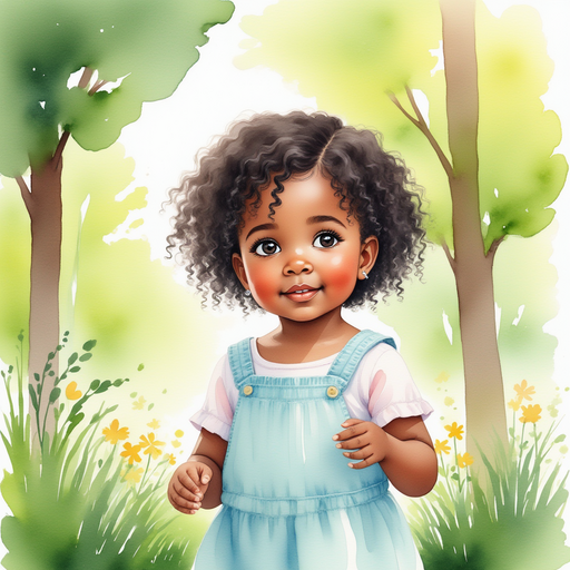 Ava looking around the park with wide eyes.