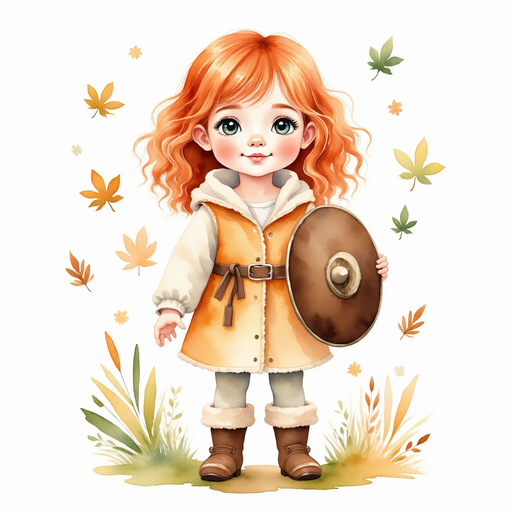 Bolda standing tall, holding her hand out gently. In the background, fluttering leaves