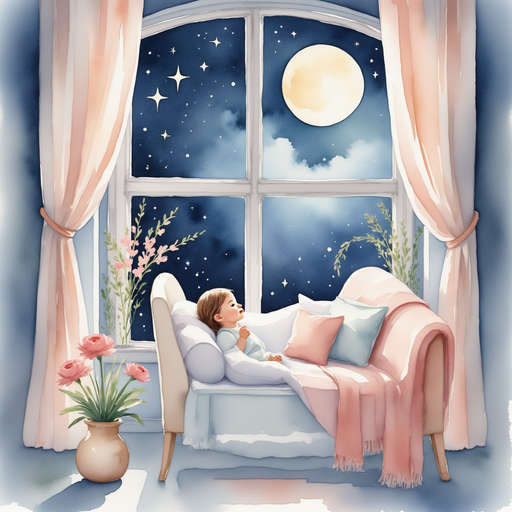 Bright moonlight shining through Grace's window.